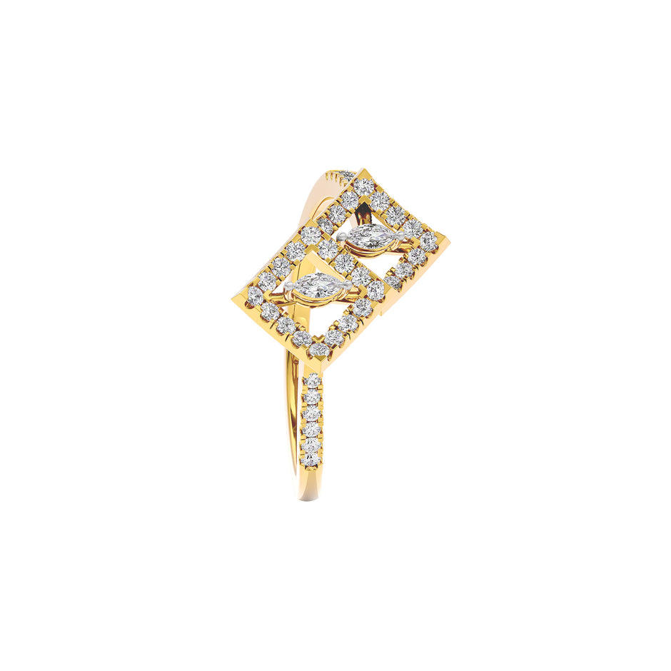 The Facet Aura Diamond Ring