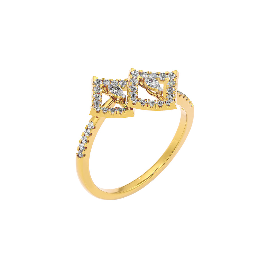 The Facet Aura Diamond Ring