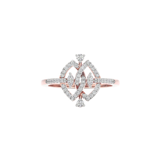 Sparkling Duo Diamond Ring