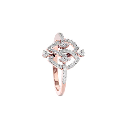 Sparkling Duo Diamond Ring