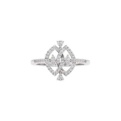 Sparkling Duo Diamond Ring