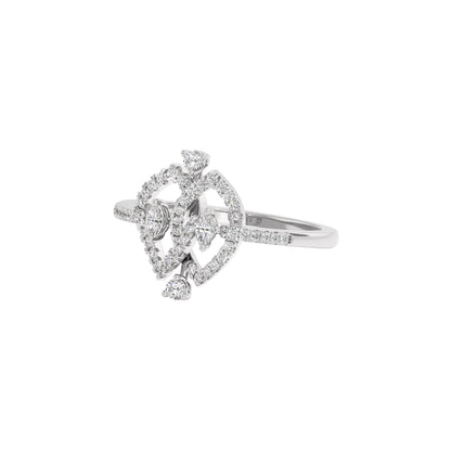 Sparkling Duo Diamond Ring