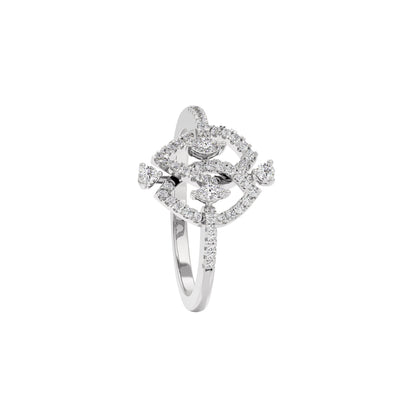Sparkling Duo Diamond Ring
