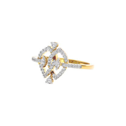 Sparkling Duo Diamond Ring