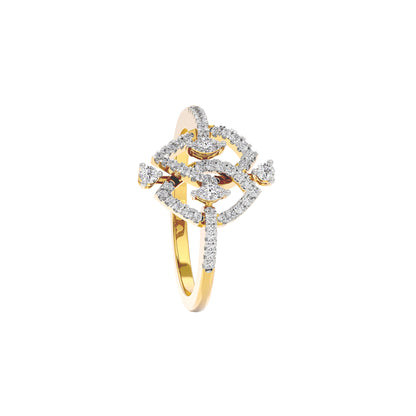 Sparkling Duo Diamond Ring