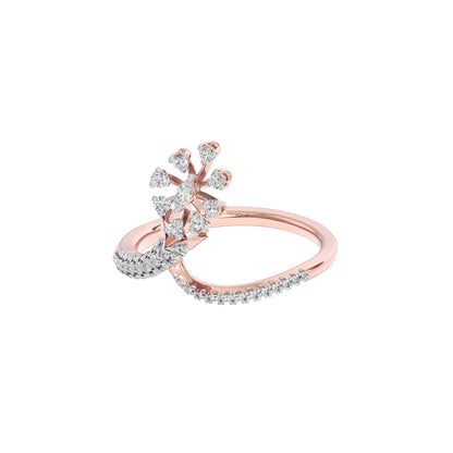 Glittering Spikes Diamond Ring