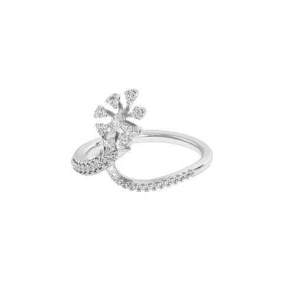 Glittering Spikes Diamond Ring