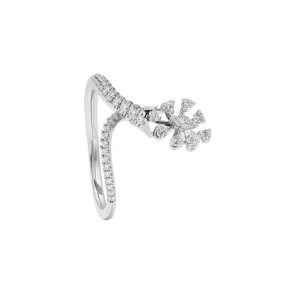 Glittering Spikes Diamond Ring