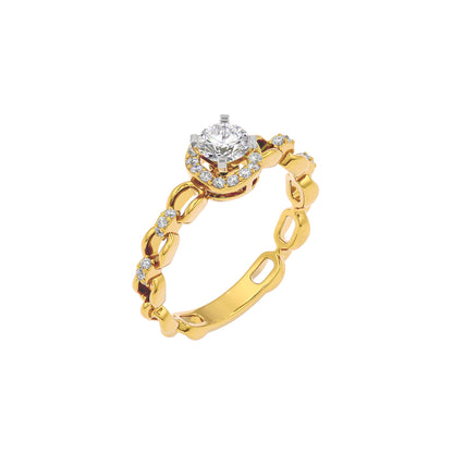 Calista Diamond Solitaire Ring