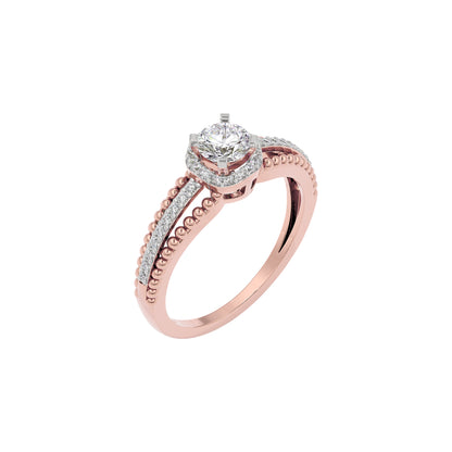 Serene Diamond Solitaire Ring
