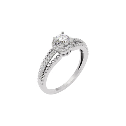 Serene Diamond Solitaire Ring