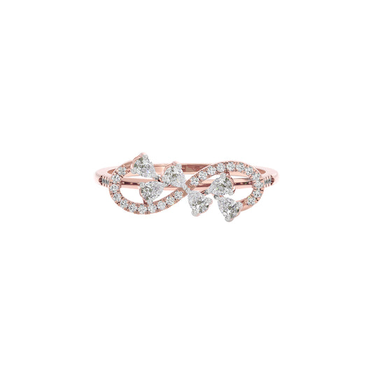 Elara Two Tone Diamond Ring