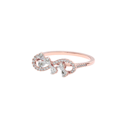 Elara Two Tone Diamond Ring