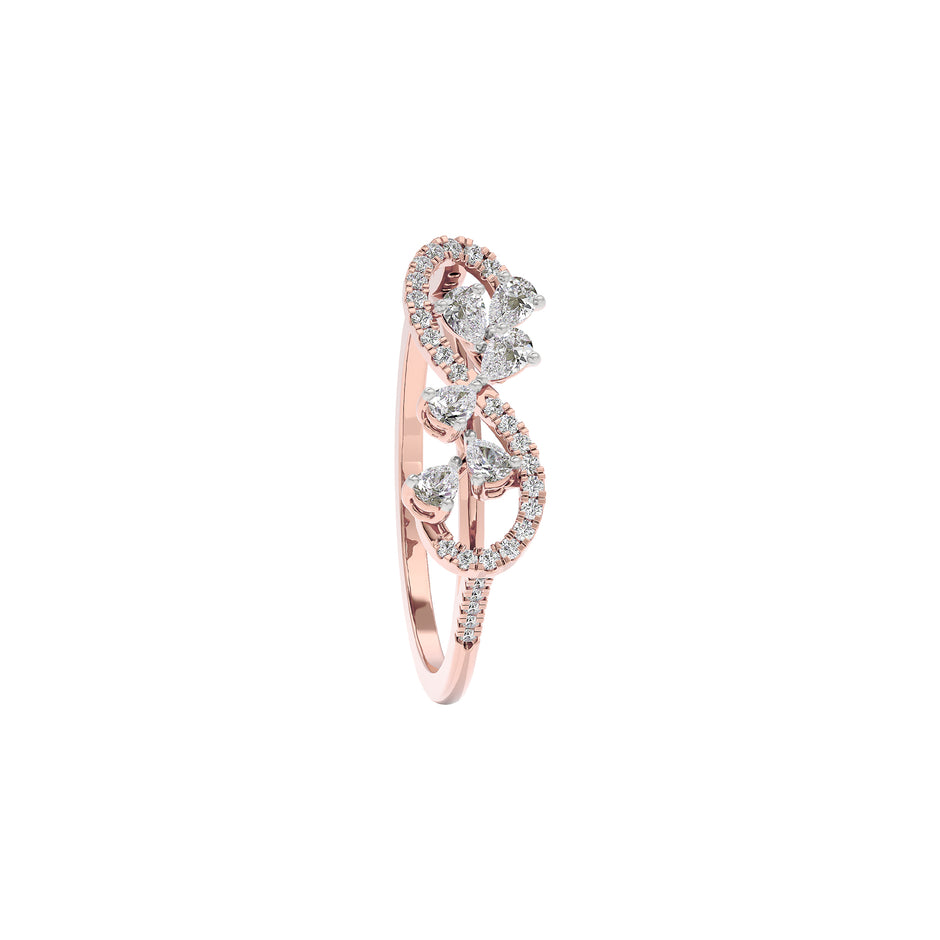 Elara Two Tone Diamond Ring