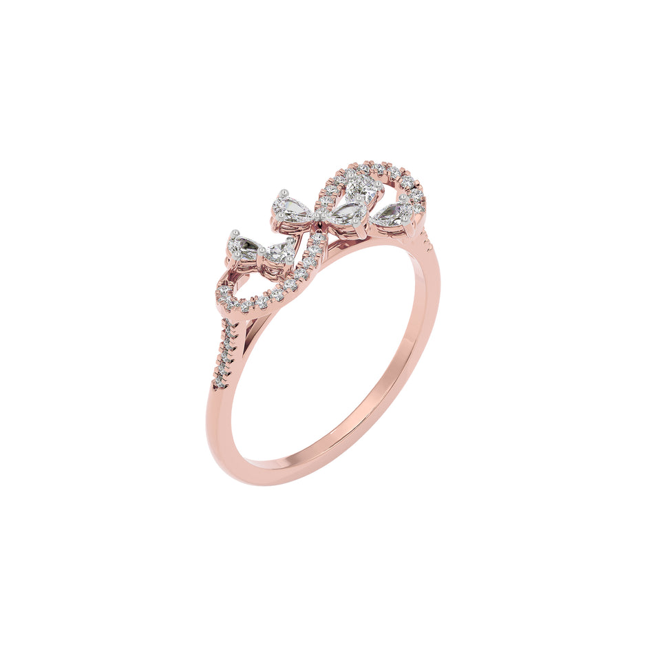 Elara Two Tone Diamond Ring