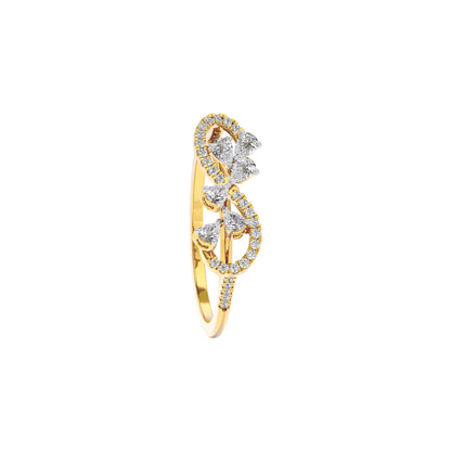 Elara Two Tone Diamond Ring