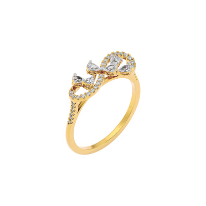 Elara Two Tone Diamond Ring