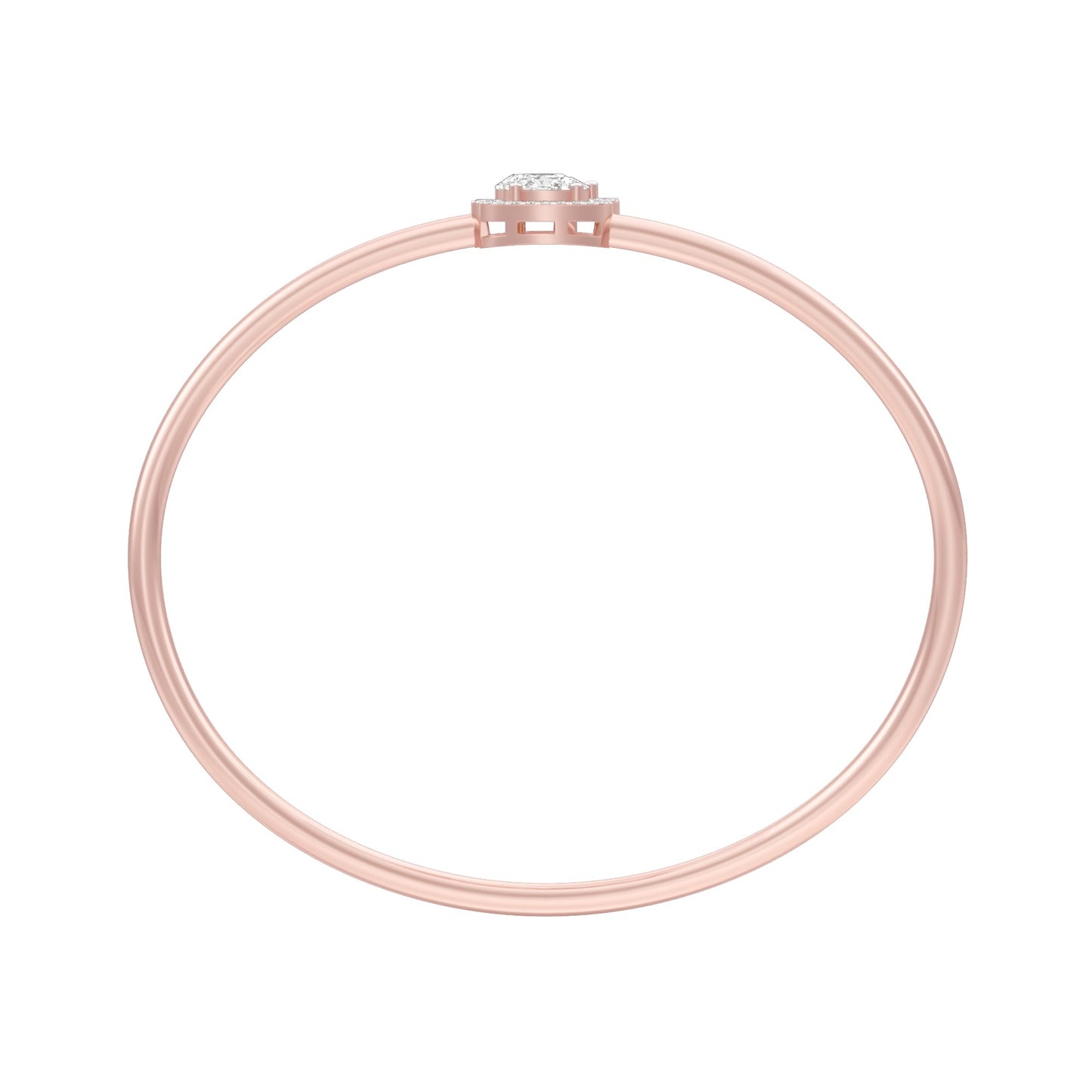 Modern Line Diamond Flexi Bracelet 18 KT / Rose Gold