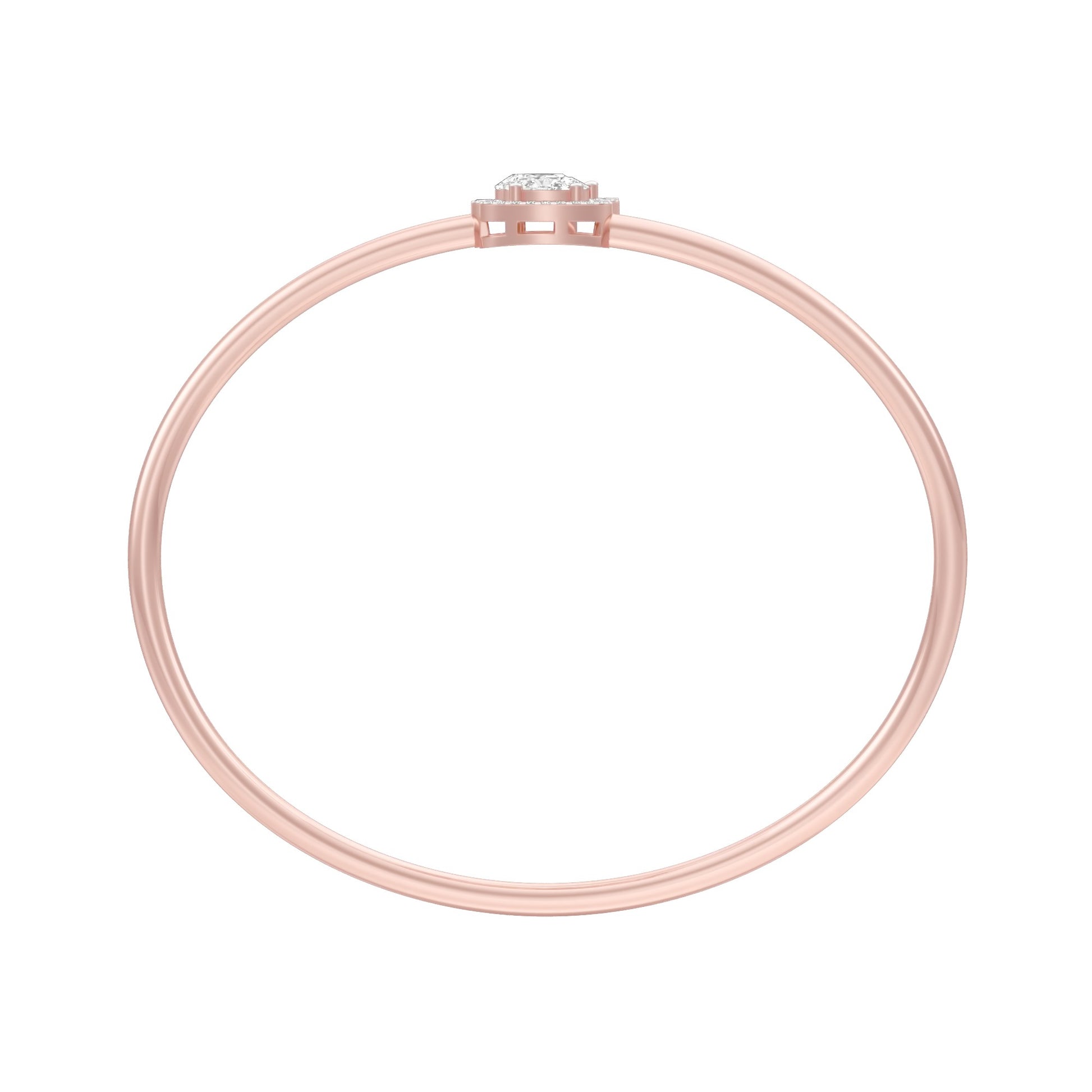 Modern Line Diamond Flexi Bracelet 18 KT / Rose Gold