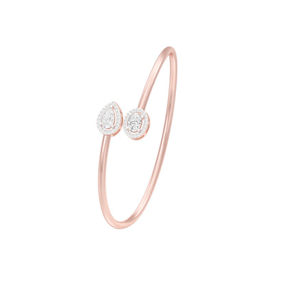 Modern Line Diamond Flexi Bracelet 18 KT / Rose Gold
