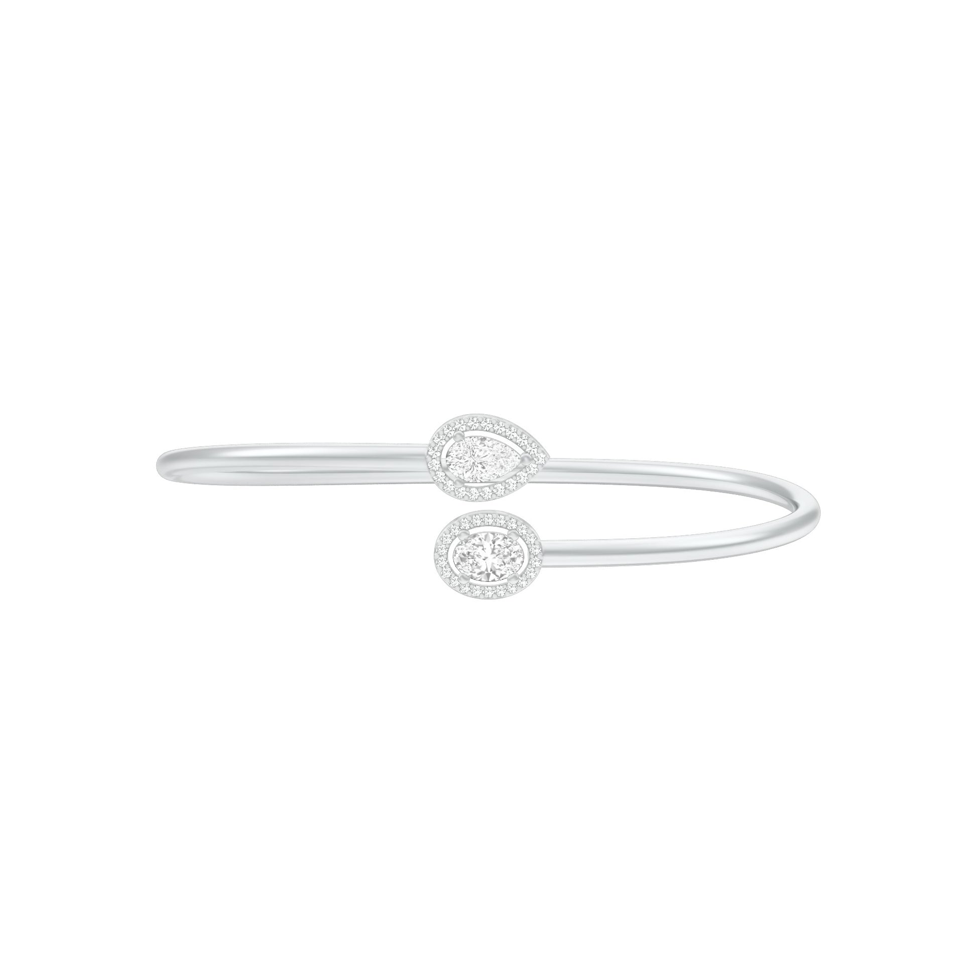 Modern Line Diamond Flexi Bracelet 18 KT / White Gold