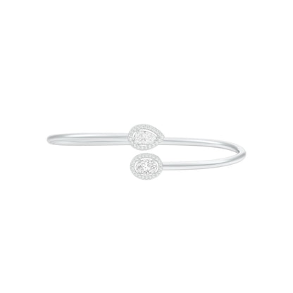 Modern Line Diamond Flexi Bracelet 18 KT / White Gold