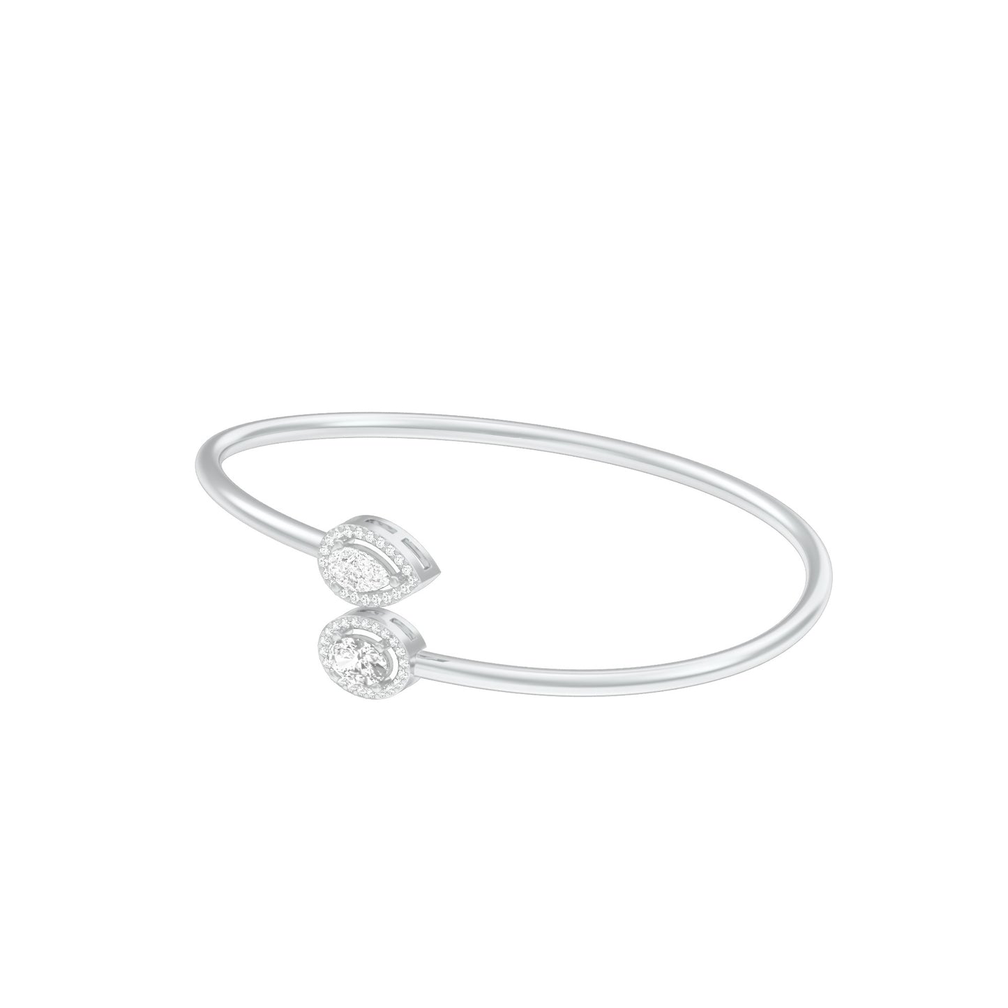 Modern Line Diamond Flexi Bracelet 18 KT / White Gold