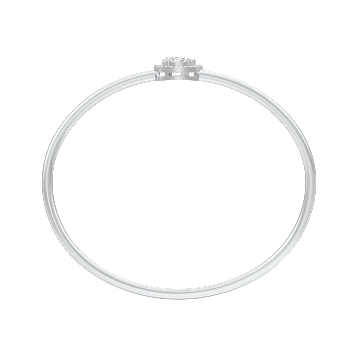 Modern Line Diamond Flexi Bracelet 18 KT / White Gold