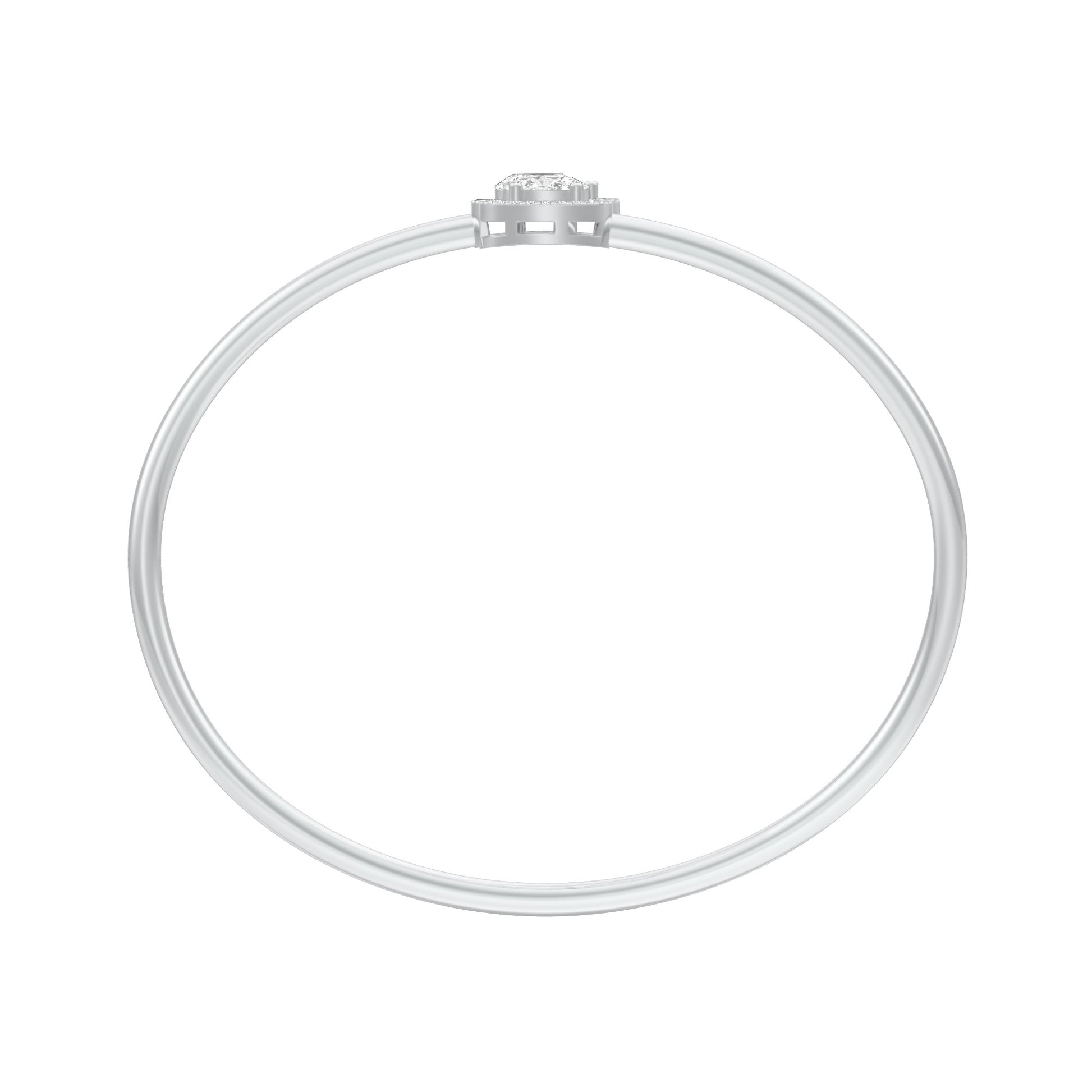 Modern Line Diamond Flexi Bracelet 18 KT / White Gold