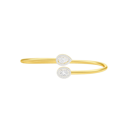 Modern Line Diamond Flexi Bracelet 18 KT / Yellow Gold