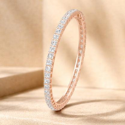 Lucent Flow Diamond Openable Bangle