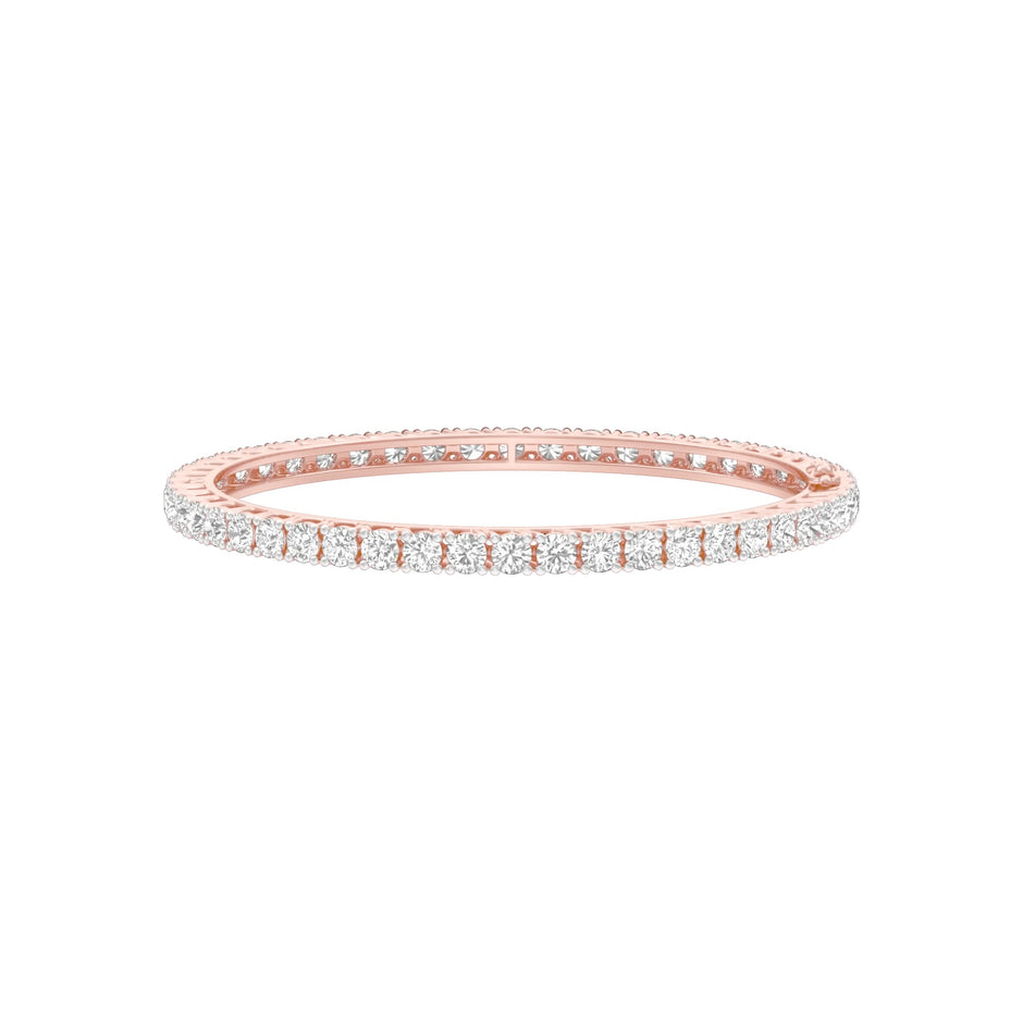 Lucent Flow Diamond Openable Bangle 18 KT / Rose Gold