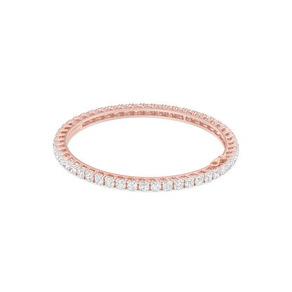 Lucent Flow Diamond Openable Bangle 18 KT / Rose Gold