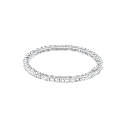Lucent Flow Diamond Openable Bangle 18 KT / White Gold