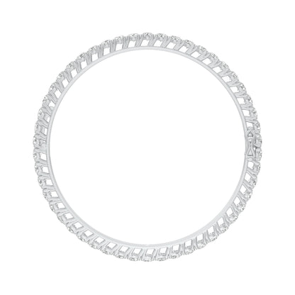 Lucent Flow Diamond Openable Bangle 18 KT / White Gold