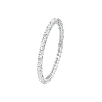 Lucent Flow Diamond Openable Bangle 18 KT / White Gold