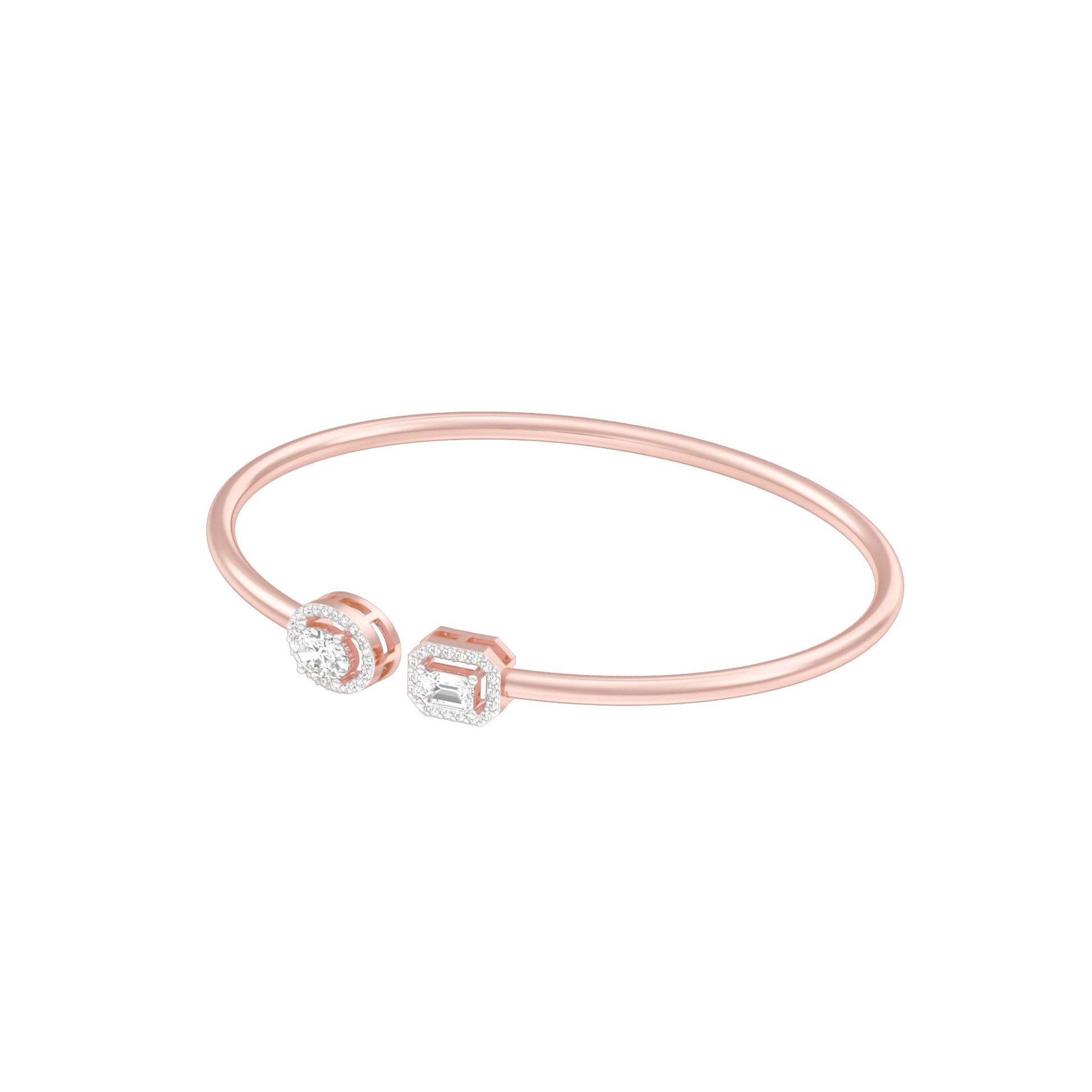 Soft Glow Diamond Flexi Bracelet 18 KT / Rose Gold