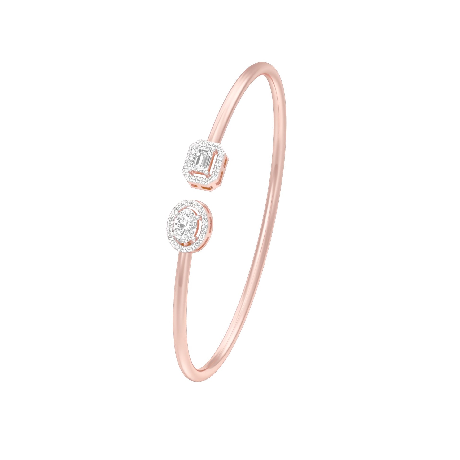 Soft Glow Diamond Flexi Bracelet 18 KT / Rose Gold