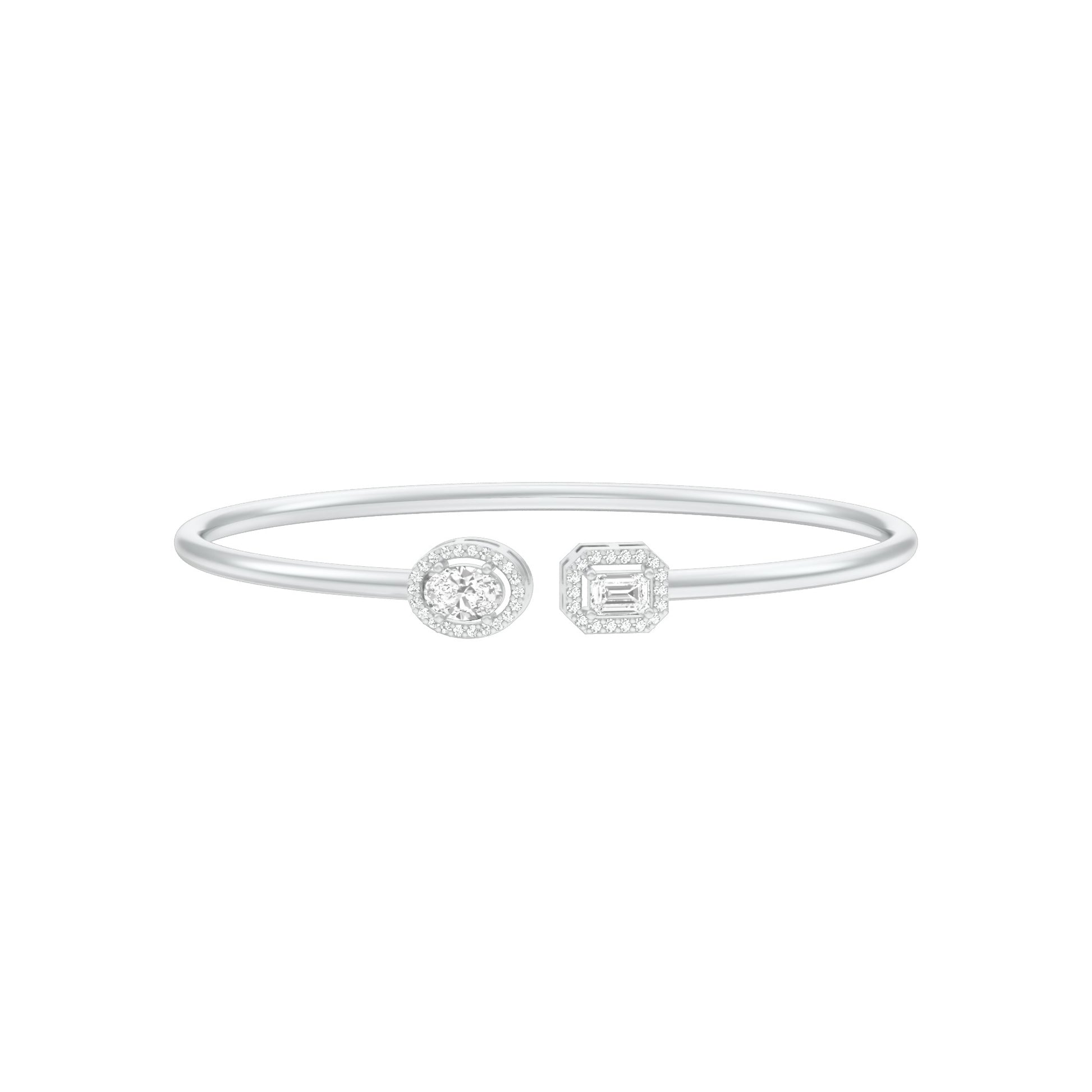Soft Glow Diamond Flexi Bracelet 18 KT / White Gold