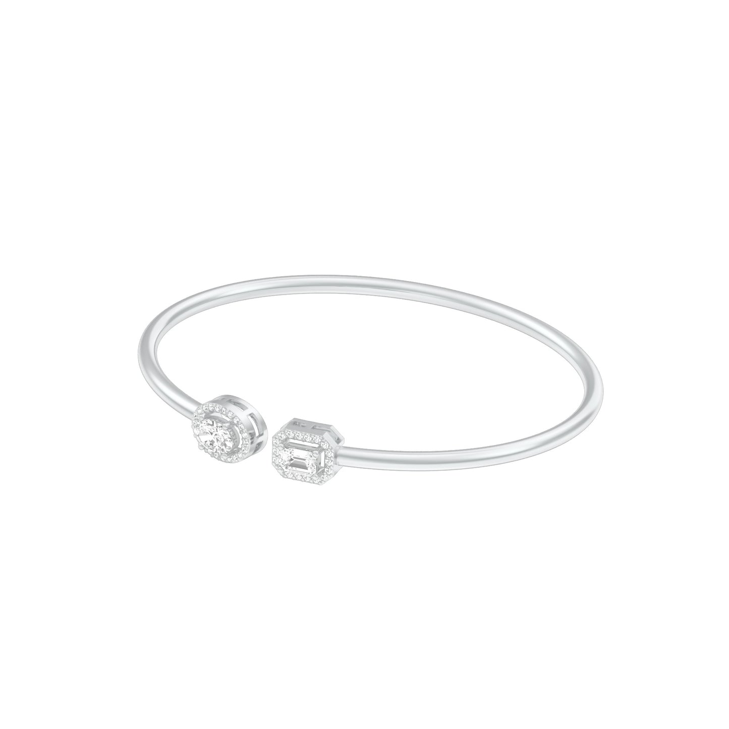 Soft Glow Diamond Flexi Bracelet 18 KT / White Gold
