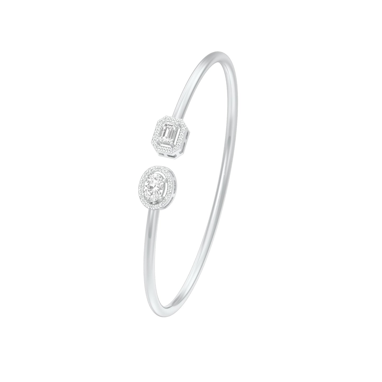 Soft Glow Diamond Flexi Bracelet 18 KT / White Gold