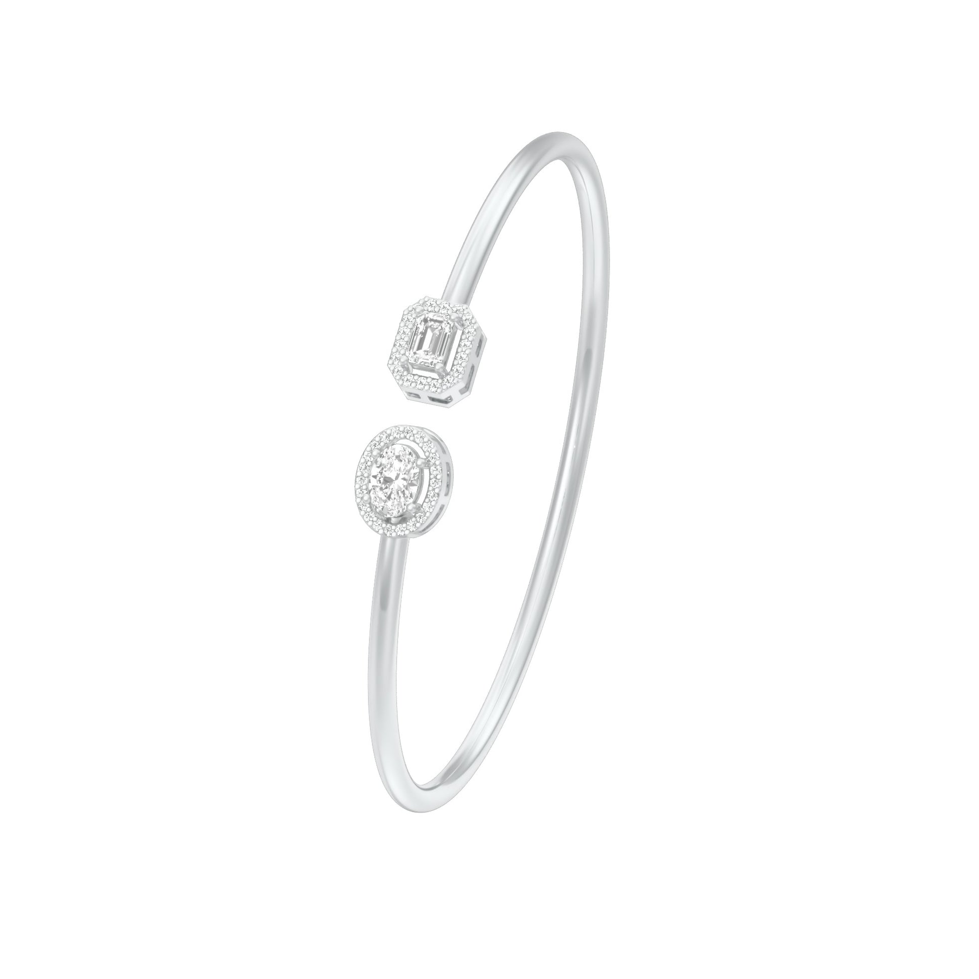 Soft Glow Diamond Flexi Bracelet 18 KT / White Gold