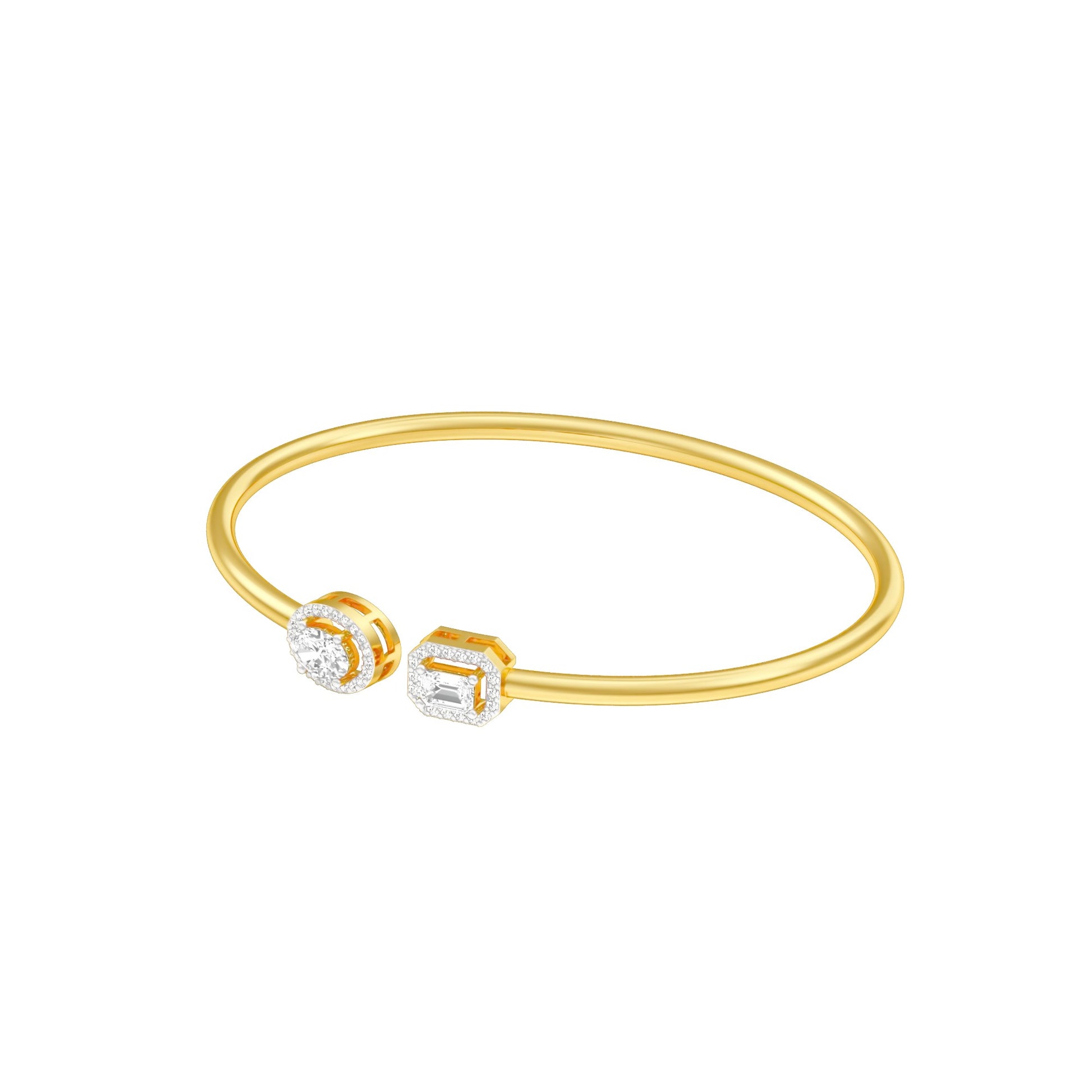 Soft Glow Diamond Flexi Bracelet 18 KT / Yellow Gold