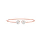 Clarity Cuff Diamond Flexi Bracelet 18 KT / Rose Gold