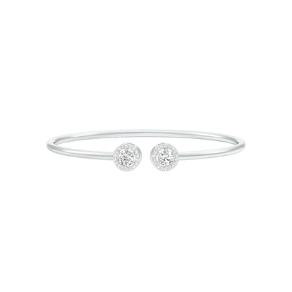 Clarity Cuff Diamond Flexi Bracelet 18 KT / White Gold