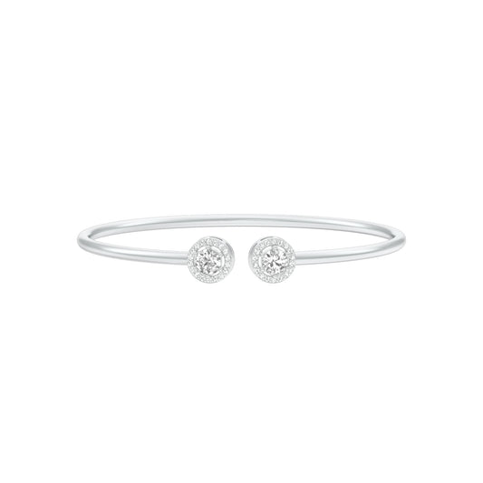 Clarity Cuff Diamond Flexi Bracelet 18 KT / White Gold