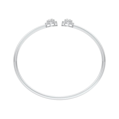 Clarity Cuff Diamond Flexi Bracelet 18 KT / White Gold