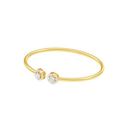 Clarity Cuff Diamond Flexi Bracelet 18 KT / Yellow Gold