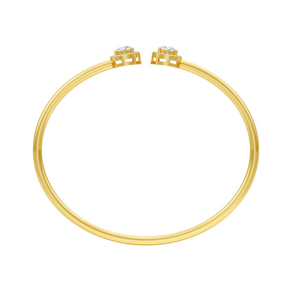 Clarity Cuff Diamond Flexi Bracelet 18 KT / Yellow Gold