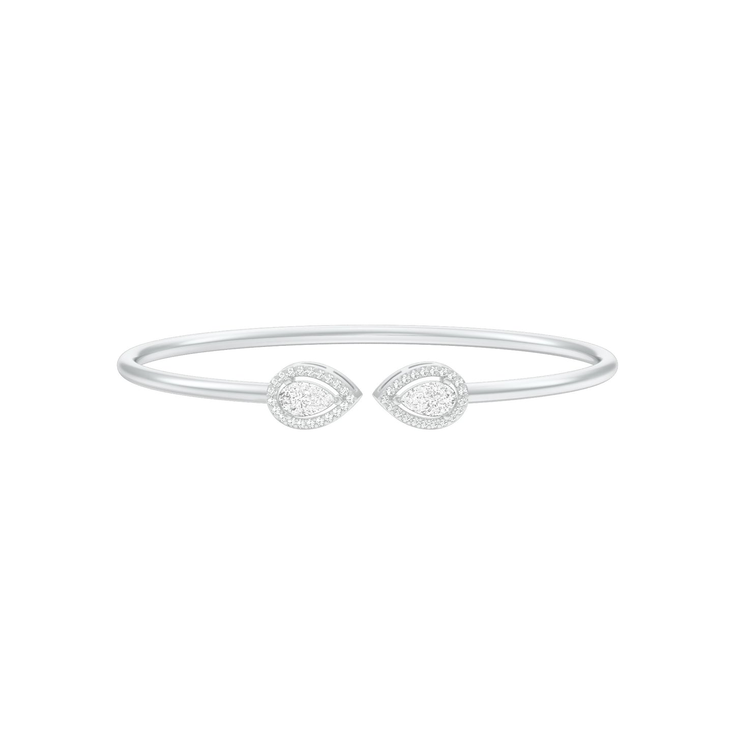 AuraLink Diamond Flexi Bracelet 18 KT / White Gold